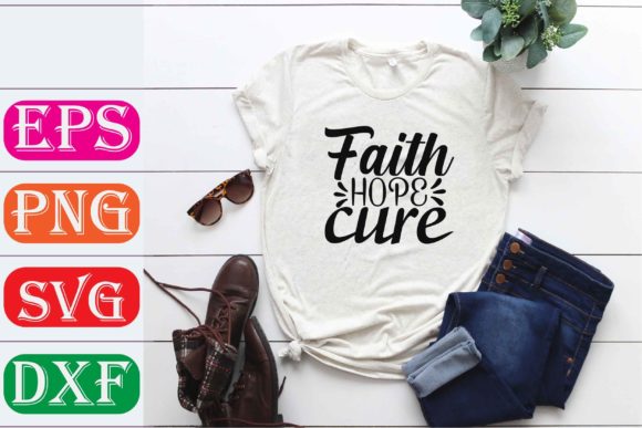 Breast Cancer Svg Design: Faith Hope Cure for Real Projects