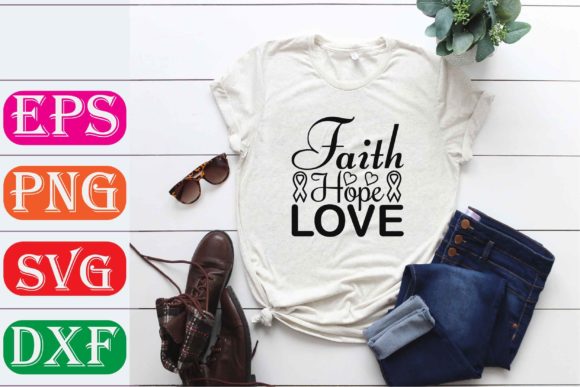 Breast Cancer Svg Design: Faith Hope Love for Real Projects